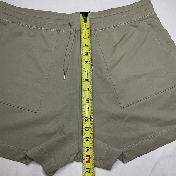 MM LAFLEUR Size XL The Felix Short Light French Terry Laurel Green High Rise - Picture 5 of 8